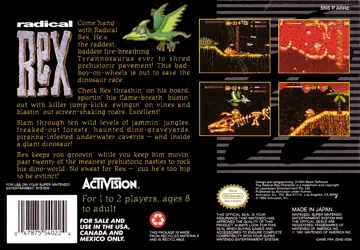 Radical Rex (USA) (Beta) box cover back